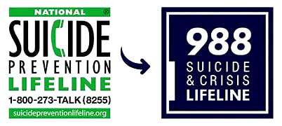 988 Suicide & Crisis Lifeline — National Suicide Prevention Lifeline 1-800-273-TALK (8255)