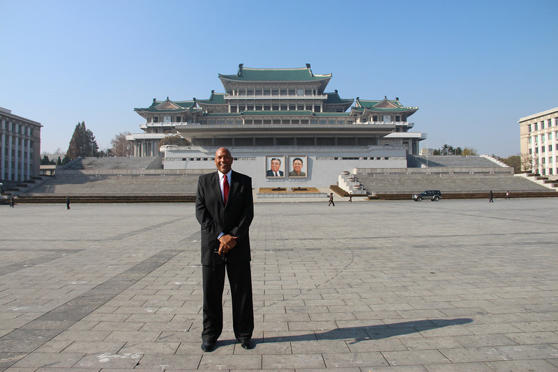 James at North Korean Square - 2012